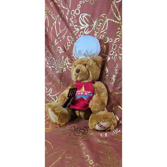 rare 2005 H-E-B Grocery 100th Anniversary Chef Teddy Bear - Picture 2 of 11
